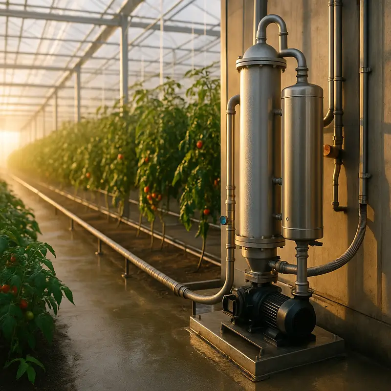 Greenhouse CO2 chemical absorption & scrubber design