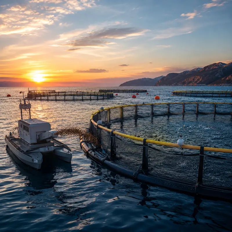 Autonomous Sea Cage Feeding Economics