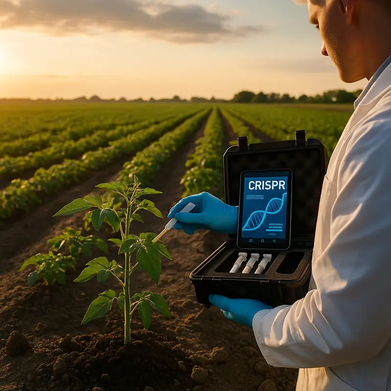 بیوسنسرهای CRISPR برای تشخیص سریع پاتوژن‌های گیاهی مزرعه‌ای